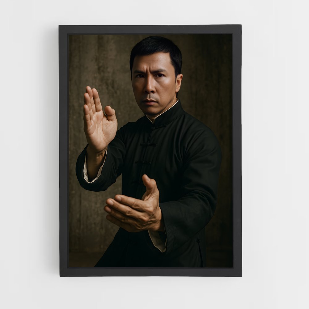 Poster Donnie Yen en costume noir – affiche Kung Fu (vue 2)